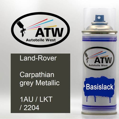 Land-Rover, Carpathian grey Metallic, 1AU / LKT / 2204: 400ml Sprühdose, von ATW Autoteile West.